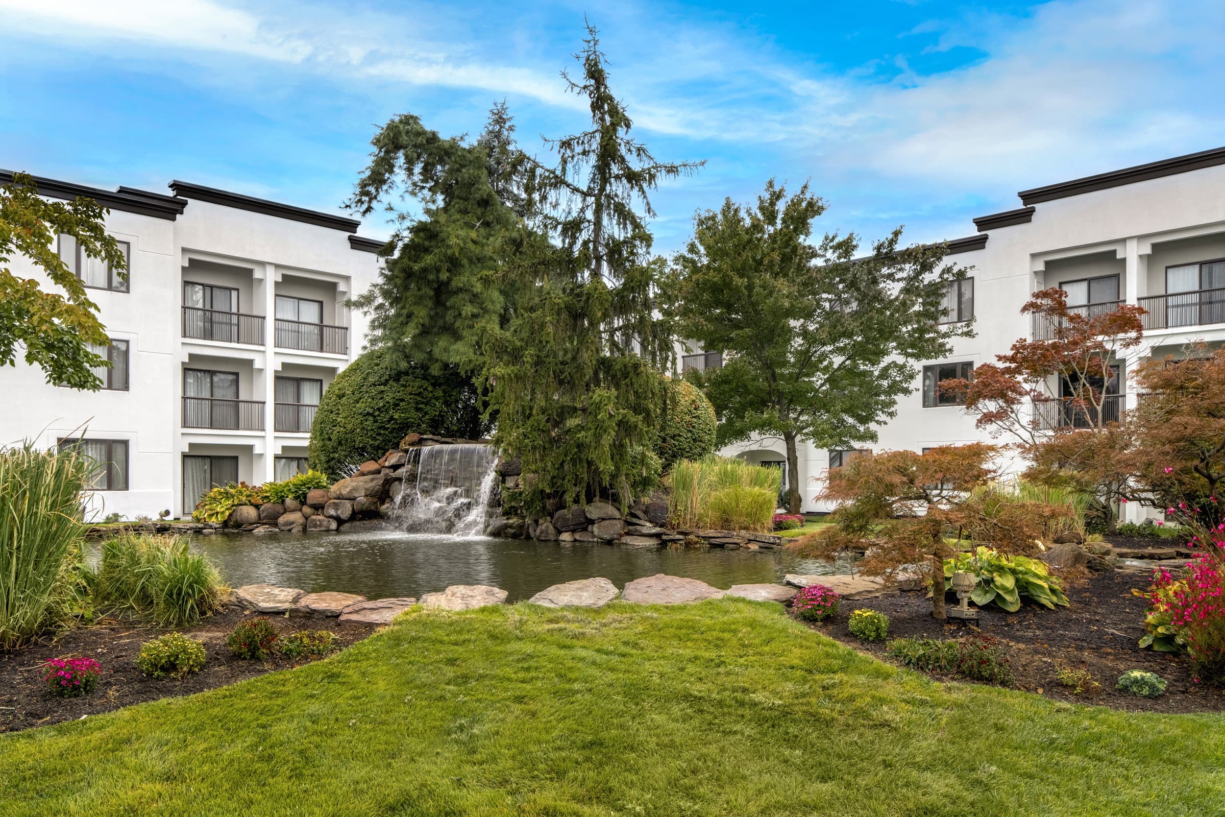 Falls courtyard water feature